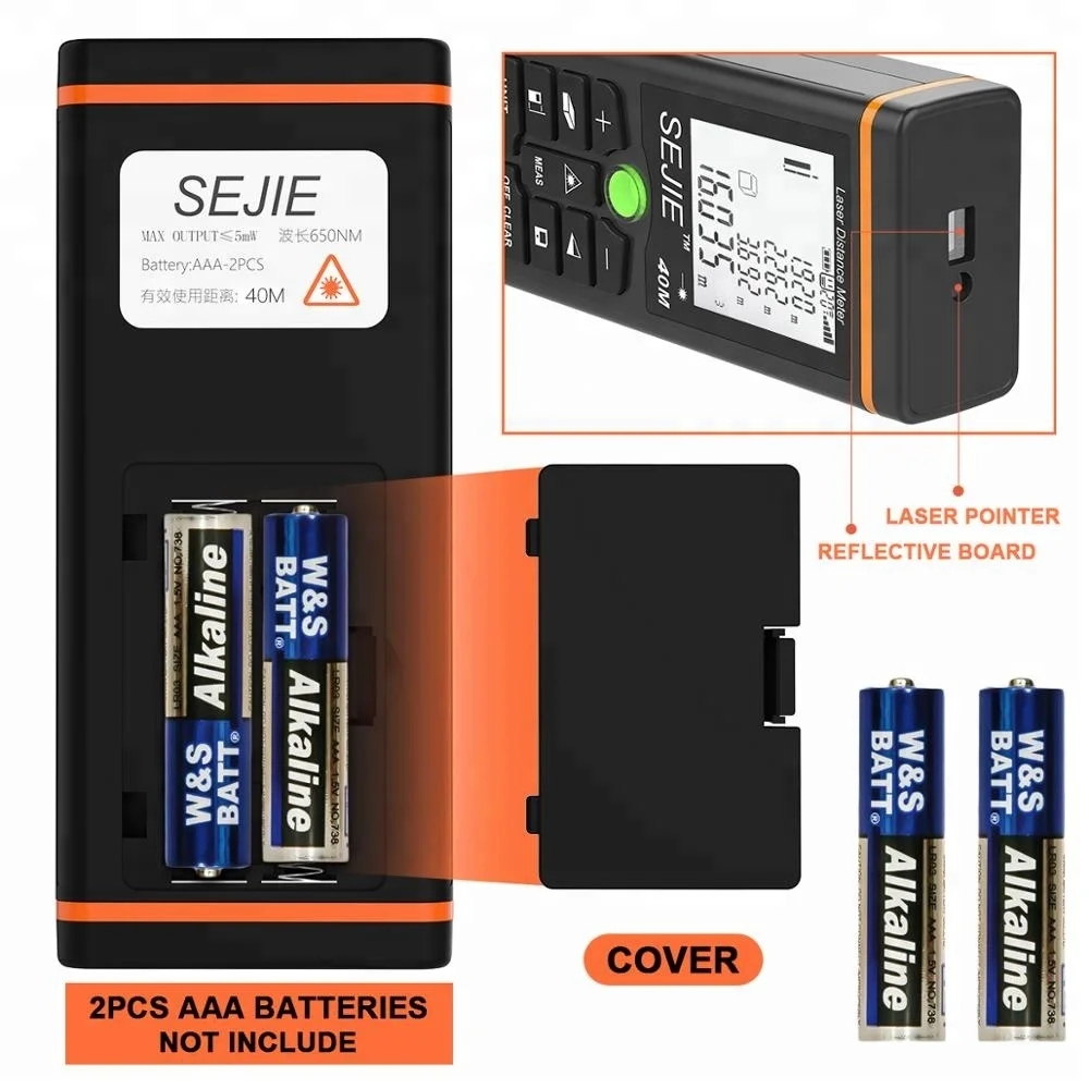 
2018 Factory 40M/131Ft Laser Measure Distance meaMeter Multi Function Laser measure bubble levels Pythagorean Mode for Measuring 