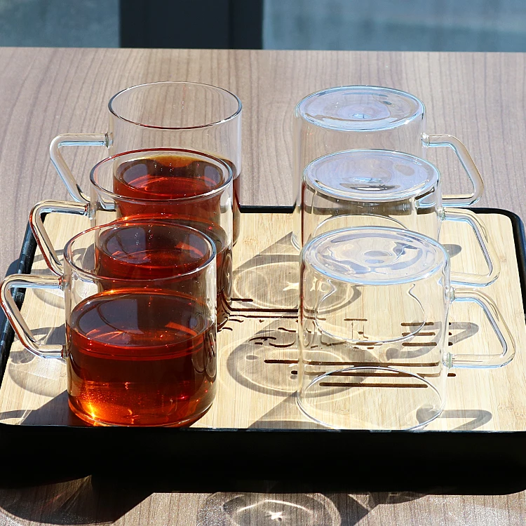 
Best Selling Heat Resistant Glass Coffee Tea Mug With Handle 