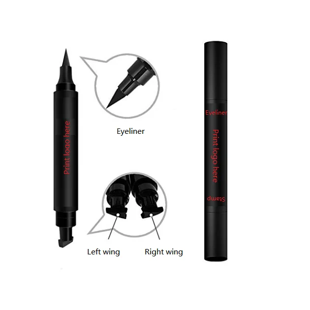 

Waterproof Eyeliner Stamp 2 double-sided pen, winged liquid eyeliner stamp, Above six colors