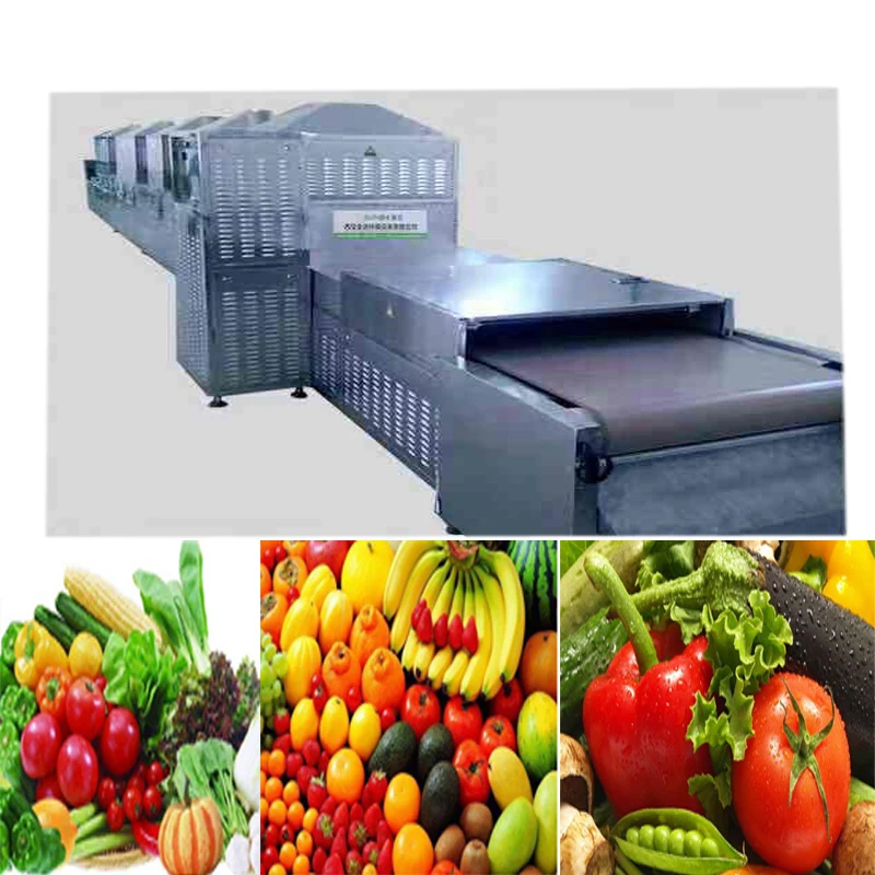 Microwave Vegetable And Fruit Sterilization Dewatering Drying Machine