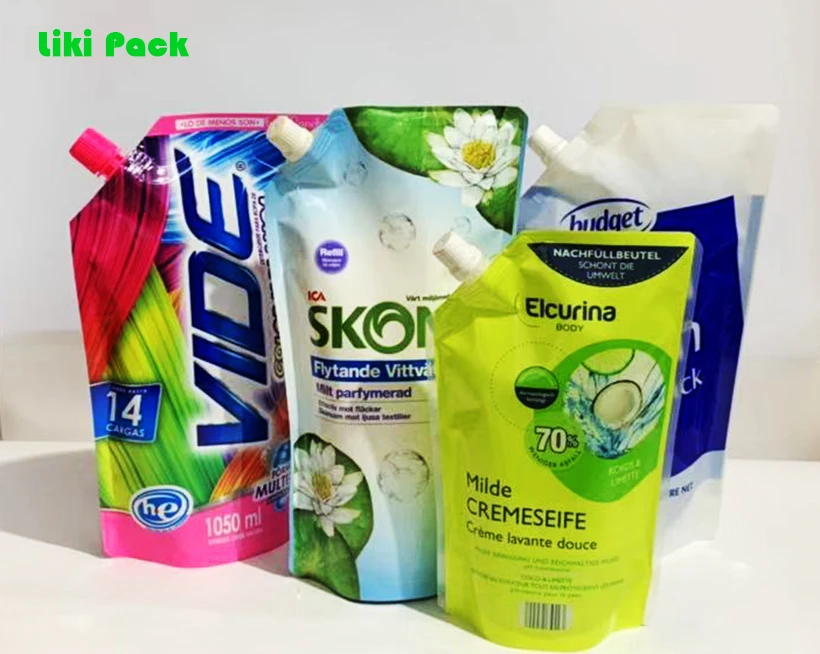 Doypack Standing Washing Powder Packaging Bag/liquid Laundry Detergent