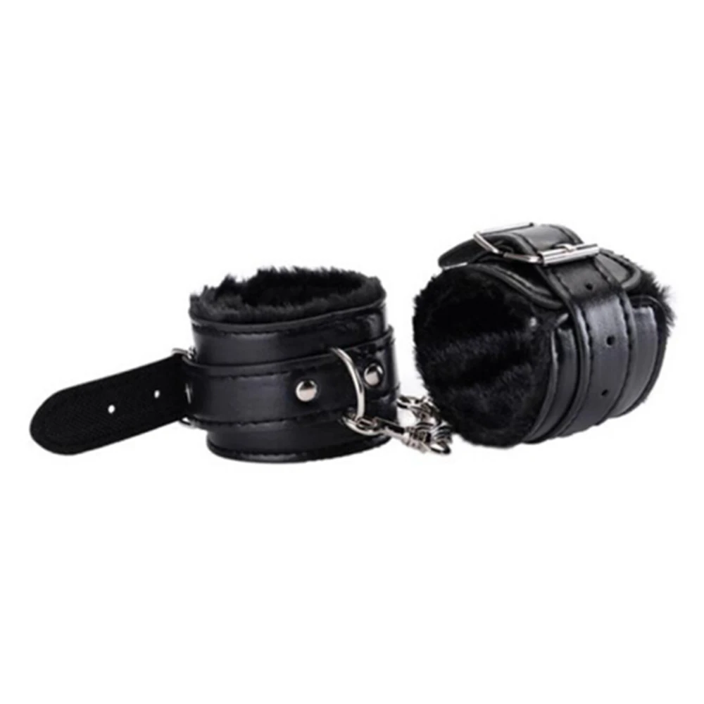 

Furry Bondage SM Handcuff Restraints for Sex Games Restraint Handcuffs for Sex with Adjustable Buckle Style Straps