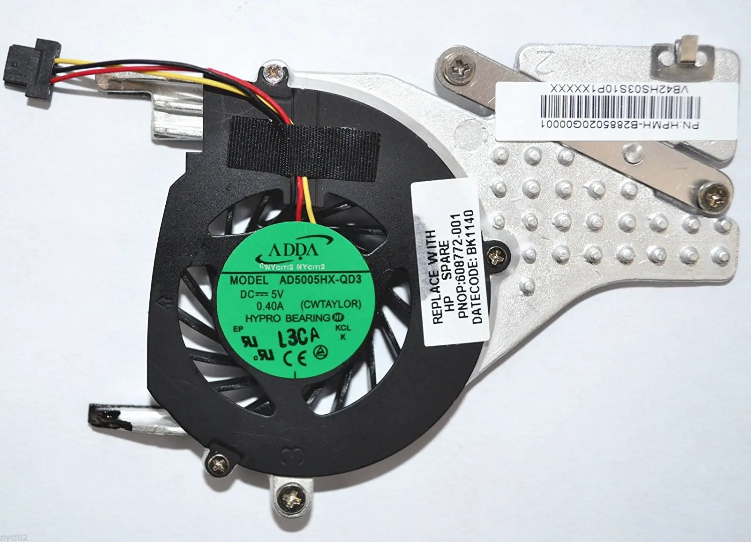 Get Quotations · CPU Cooling Fan for Hp Compaq Mini Cq10 608772-001  Ad5005hx-