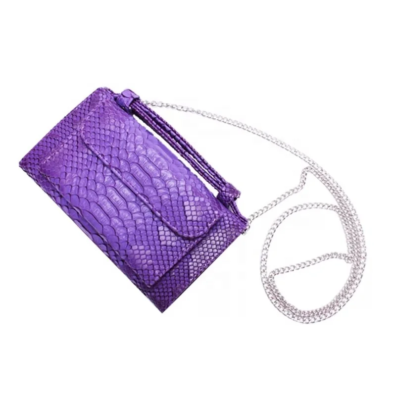 

Luxury lady small sling handbag python bags women bag mini