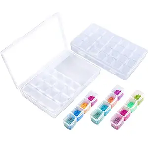 Image of 28 Grids Adjustable 5D Diamond Painting Storage Boxes Diamond Embroidery Diamond Painting Storage Case