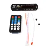 DC 12V Micro Music Speaker USB Power Supply TF Radio MP3 Decoder Board Audio Module For Car Radio Remote Control Black Color