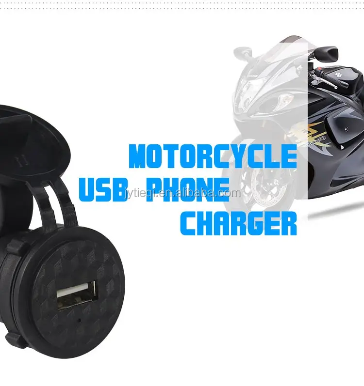 Motocicleta modificada USB cargador de teléfono móvil 5V-1.5A Accesorios Atv Impermeable 