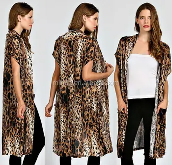 leopard maxi cardigan
