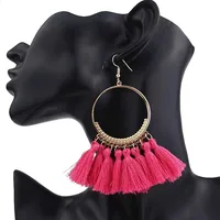 

2019 new design Crystal Tassel Earrings with five color For Women Charm Earings Fashion Jewelry Wedding Bridal Statement Fringe