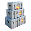 Plastic tool box With steel lock Hard plastic rolling toolbox Storage Case Set