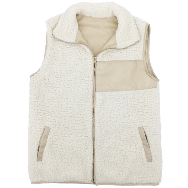 

New Design Personalized Sherpa Fur Vest Wholesale, Picture