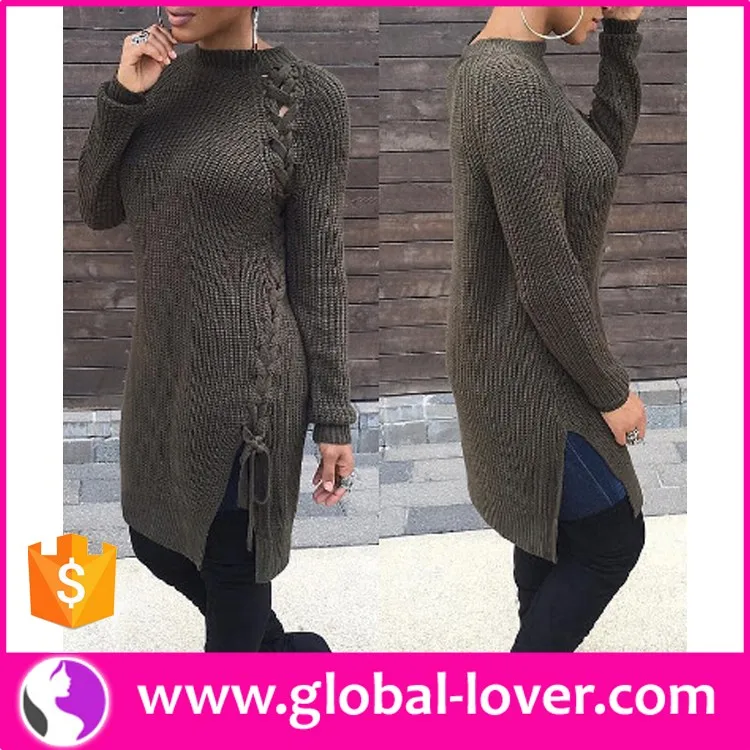 ladies long sweater design latest