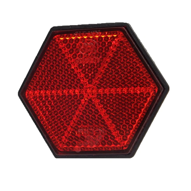 

factory price popular Hexagon reflector motorcycle reflectors of KM113, Red/amber/white