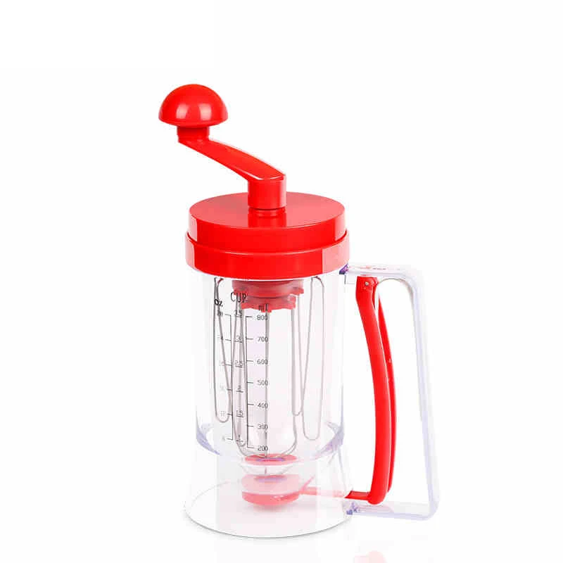 Cake Batter Dispenser and Mixing System for the Perfect Waffles/Pancakes/Cupcakes/Muffins and Baked Goods by Cooking Upgrades