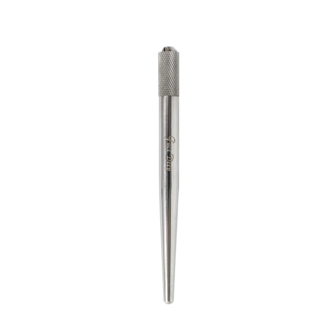 

OEM Laser Print Logo Stainless Steel Pen Microblading Hand Tool Autoclave Universal Manual Holder, Sliver