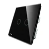 LIVOLO VL-C302R-62 UK Standard Wireless Smart Glass Touch 2 Gang Electrical Remote Switch