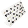 Custom Slanted Large Acrylic Gem Display Stand for 50 Gem Pots