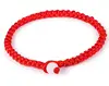 Braided Red Charm string bracelet