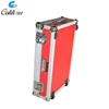 Red Beauty Serviceable Large ATA Road Rack Rolling Flight Case for Hardware Luggage Carrying With Two Wheels