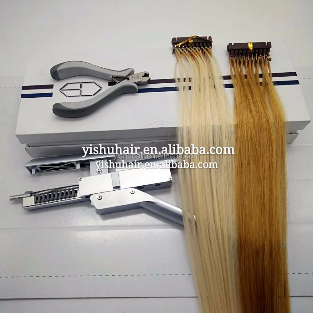 

Chinese magic The most invisible Hair salon flattopper comb 6D extensions machine, White