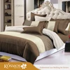 cheap 90gsm microfiber King size stripe stitching sheet bed