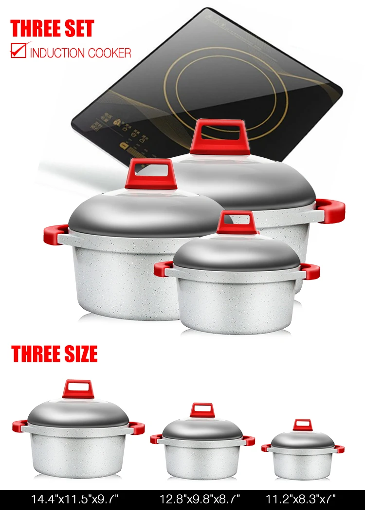 Nonstick Cookware Sets Dishwasher Induction Cooker Safe Scratch