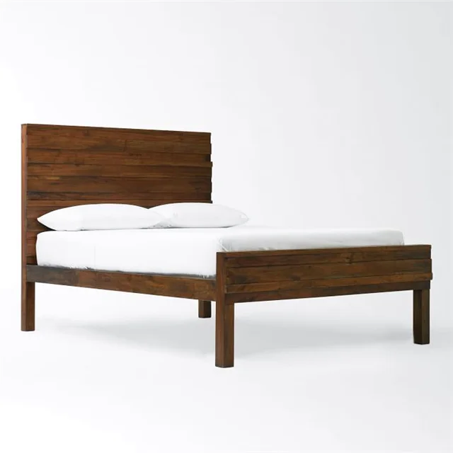 teak wood double cot price