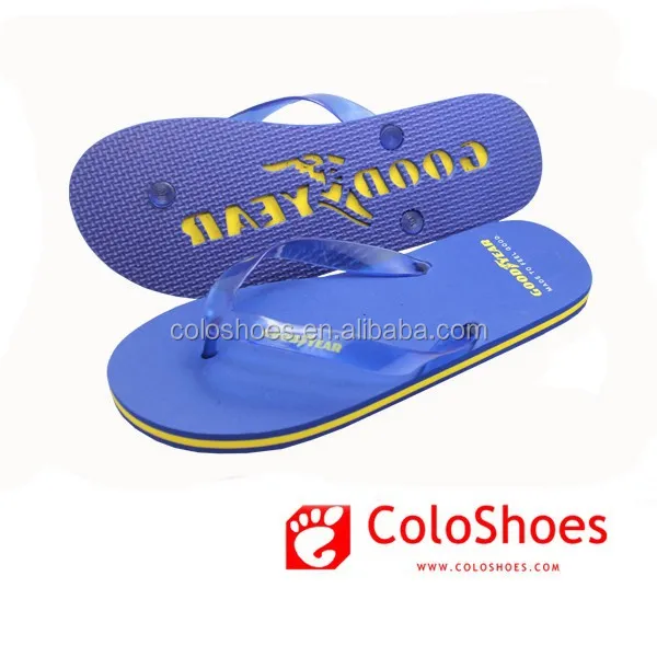 2015-16 factory customized imprinted men flip flops