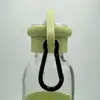 Aluminum Outdoors Thin Round Small S Shape Hook Snap Buckle Black Locking Mini Carabiner Clip Keychain Ring