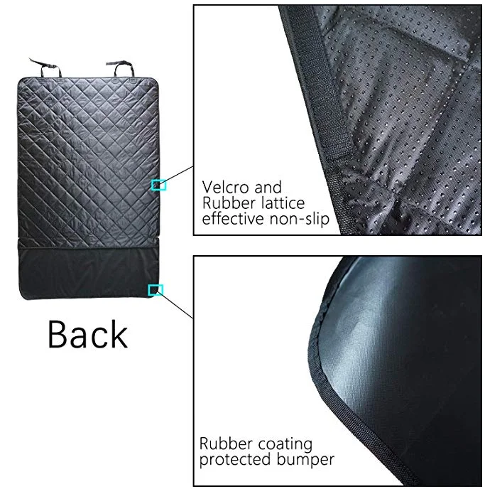 2019 Quilted Dog Car Seat Cover  Effective Anti-Slip