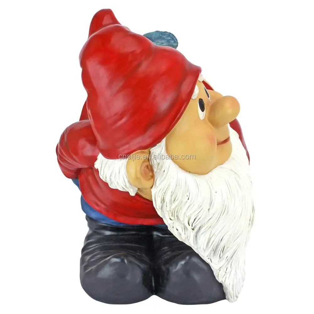 Factory custom polyresin decoration gnome life size funny garden statues