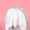 Picture Waterproof Transparent Sport Silk Ribbon Promotional Drawstring & Fashion Shopping Bag Personalized Drawstring Backpack