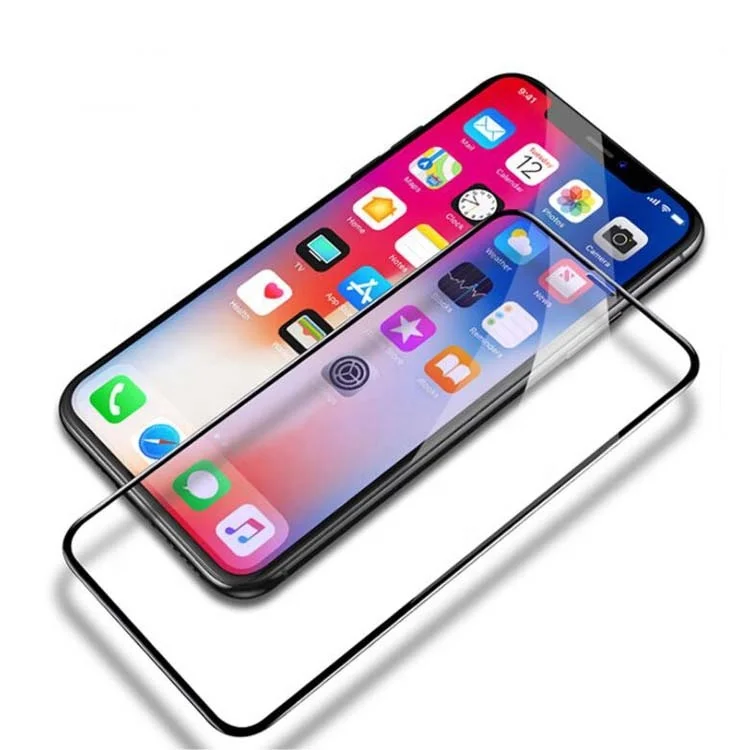 5D Curved Full Cover Premium Tempered glass screen protector for Iphone X/XS