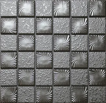Silver Color Anium Ceramic Mosaic Tiles Silver Color Anium Ceramic Mosaic Tiles