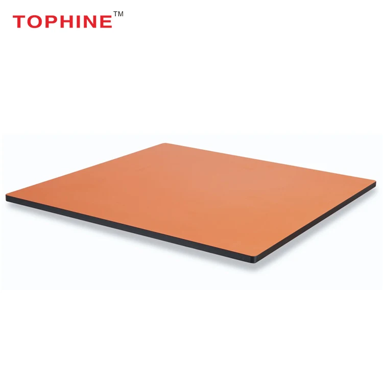 
Commercial Contract TOPHINE Restaurant Round / Rectangle HPL Compact Laminate Table Top 