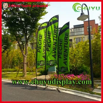 Custom Marketing Event Branding Swooper Wind Flags Feather Sign