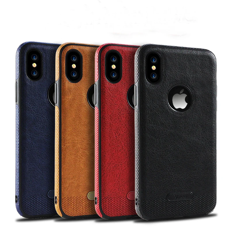 

mobile phone Protective cover leather stitching soft TPU case for iphone X, Multiple