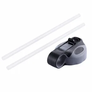 Image of vacuum sports bottle with Straw Lid Cap,Glink Straw Cap for insulated Sports Water Bottle,cap with 2 Plastic Straws