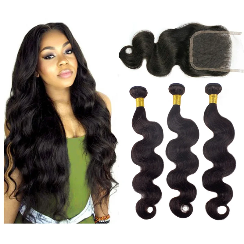 

Belleshow hair extension free sample free shipping hair bundles with lace front closure brazilian ha bundles virgin wholesale