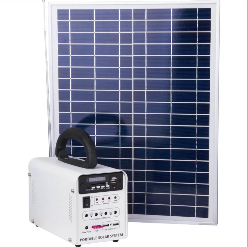20W Home Small System Mobile Lighting Power Solar Generator Outdoor Solar Power System