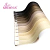 K.SWIGS Hand Tied Weft Hair Extension 16 Inch Remy Hair Hand Tied Hand Tied Tape Hair Extensions