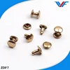 High class brass stainless steel double cap rivet