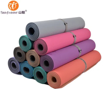 6mm Eco Tpe Yoga Mat Extra Wide 26inch No Smell Double Sided