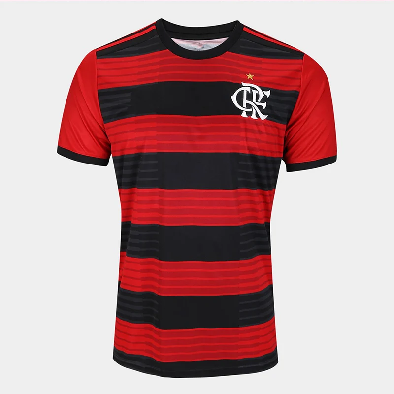 

Campeonato Brasileiro Serie A 2018 flamengo RJ home soccer uniforms Camisa de futebol Clube de Regatas do football shirts