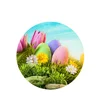 flower Customized plastic 3D lenticular cup coasters tablemat