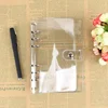 High quality super soft transparent PVC cover loose leaf binder A4 A5 notebook paper file holder