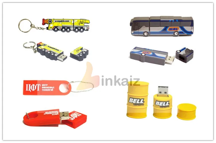 Promotion gifts sticks Customized car taxi school bus Shape usb flash drive PVC USB Drive - ANKUX.COM