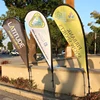 Salon Barber Shop Feather Free Standing Flag Poles