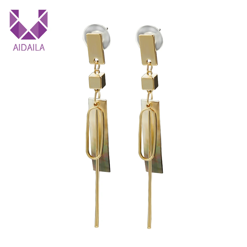 

AIDAILA Ins Style Fashion Geometric Shell Drop fashion earring For Women, 2 colors