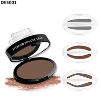 

2017 Hot Eyebrow Powder Seal Eyebrow Shadow Set Waterproof Eyebrow Stamp Natural Shape Brow Stamp Powder Palette